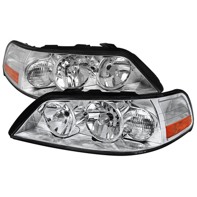 Spec-D 05-11 Lincoln Town Car Headlights OEM Style Chrome