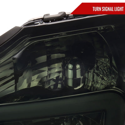 Spec-D 04-15 Nissan Titan Headlights Projector Smoked G3