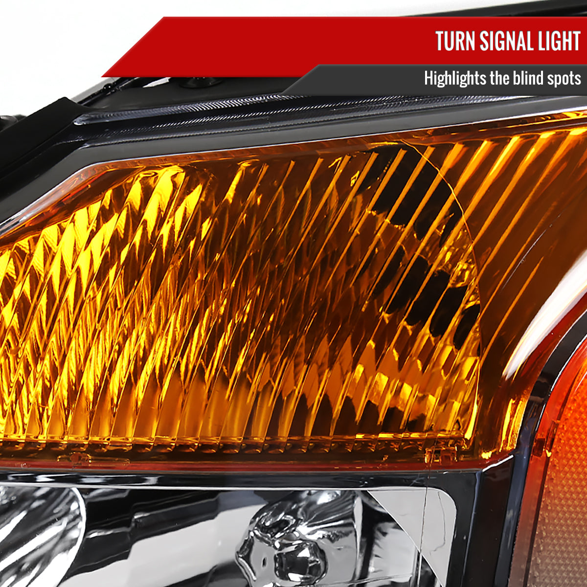 Spec-D 04-15 Nissan Titan 04-07 Armada Headlights Chrome/Clear Amber