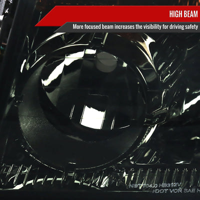 Spec-D 04-15 Nissan Titan 04-07 Armada Headlights Chrome/Smoked