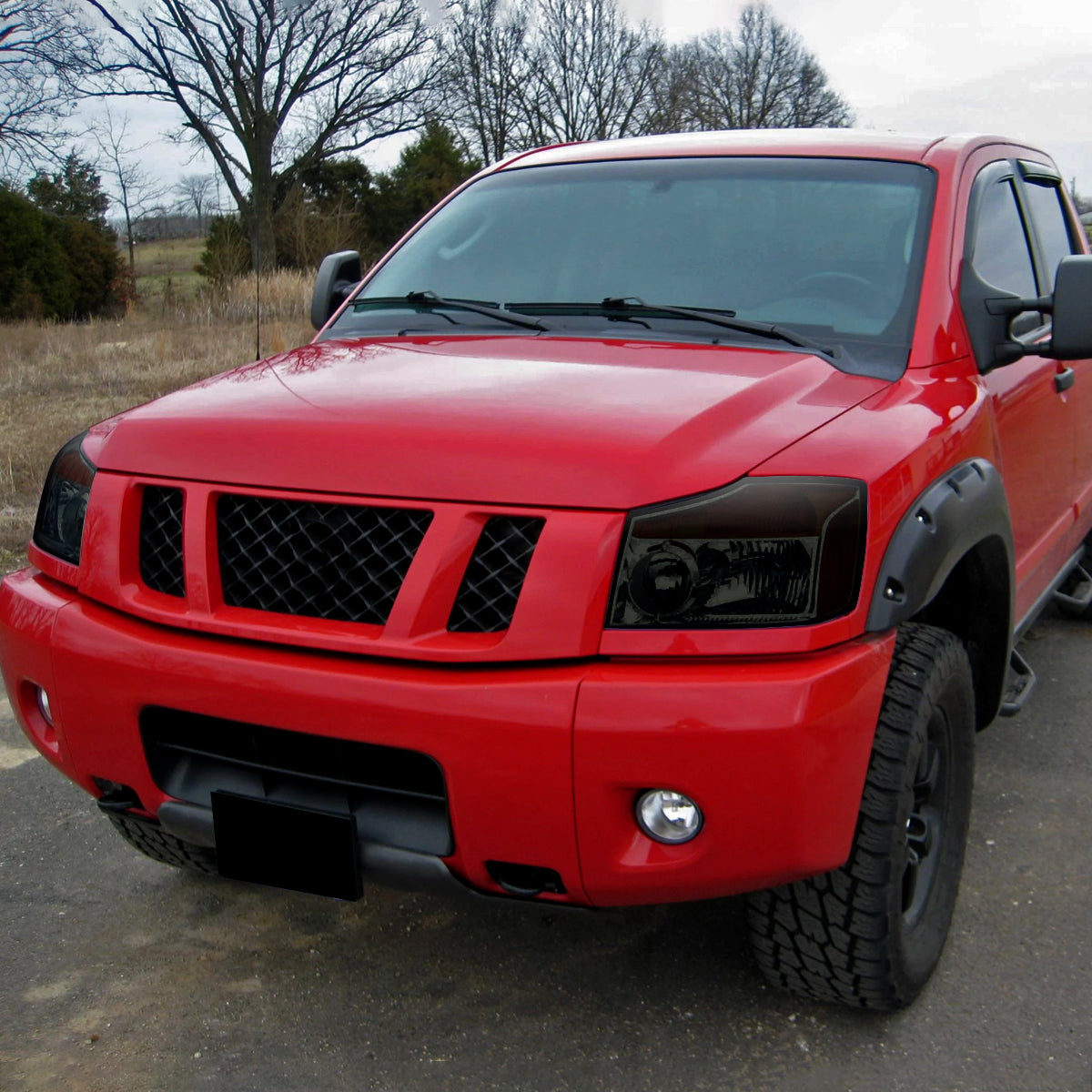 Spec-D 04-15 Nissan Titan 04-07 Armada Headlights Chrome/Smoked
