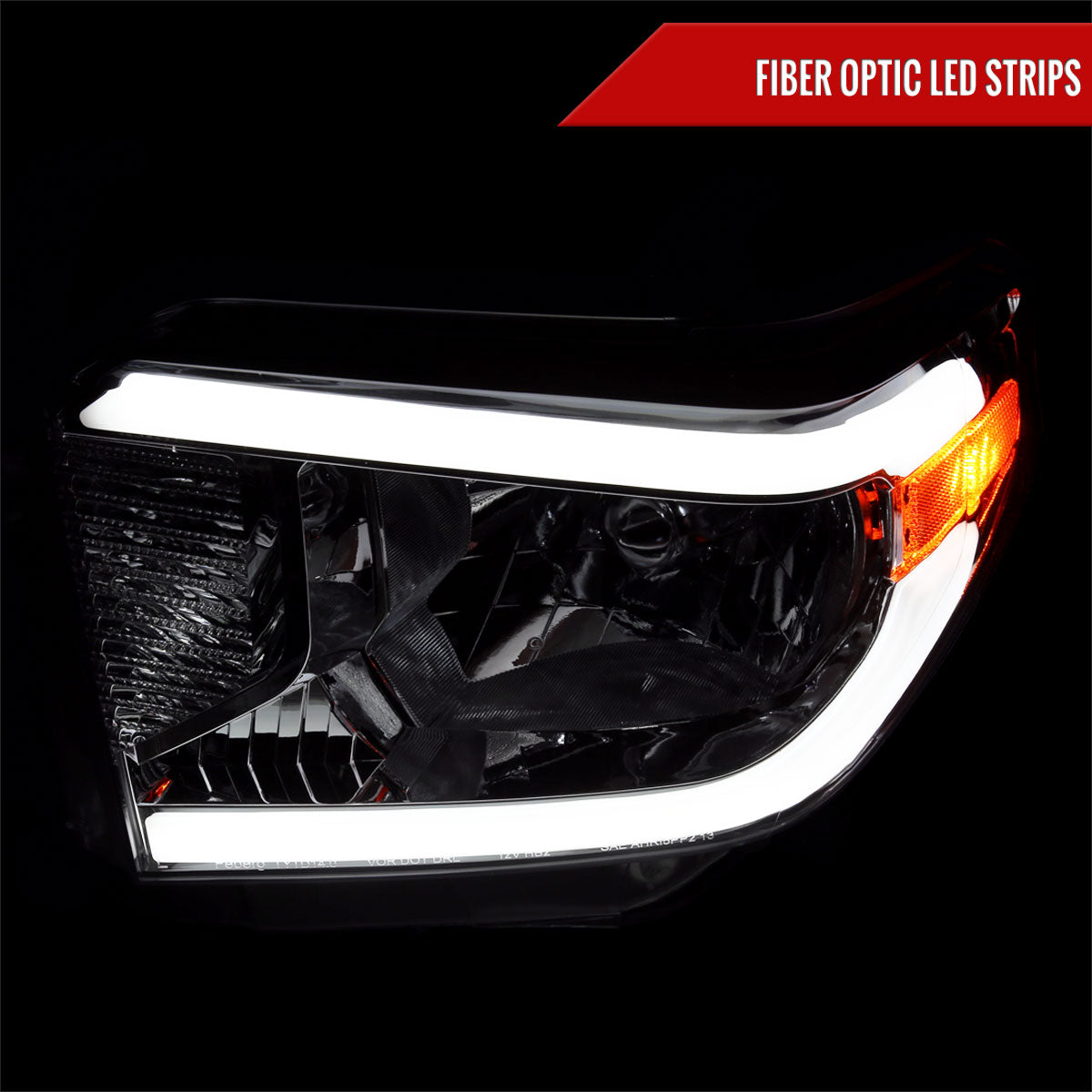 Spec-D 14-21 Tundra LED Bar Headlights OEM Style Chrome