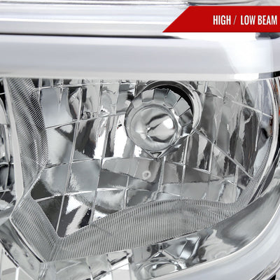 Spec-D 14-21 Tundra LED Bar Headlights OEM Style Chrome