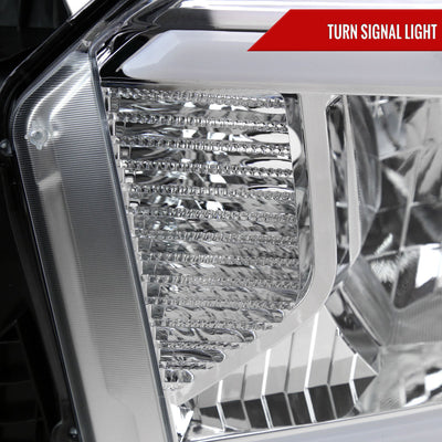 Spec-D 14-21 Tundra LED Bar Headlights OEM Style Chrome