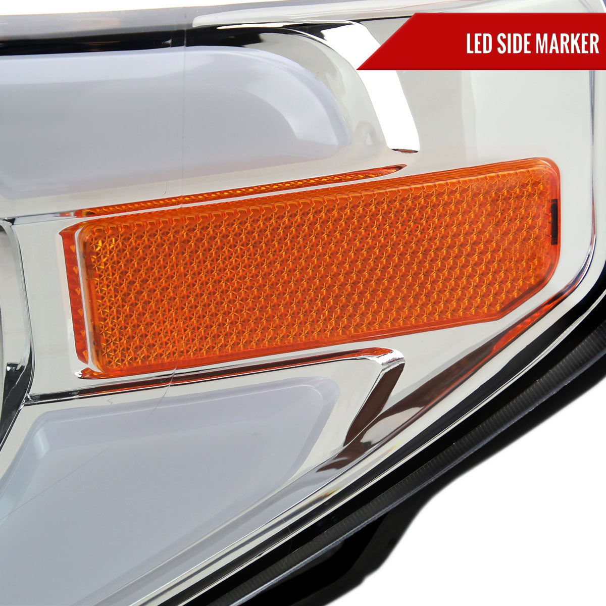 Spec-D 14-21 Tundra LED Bar Headlights OEM Style Chrome