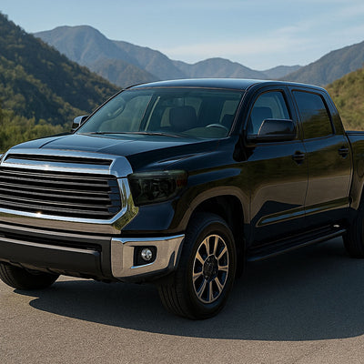 Spec-D 14-21 Tundra LED Bar OEM Style Chrome/Smoked Lens Headlights