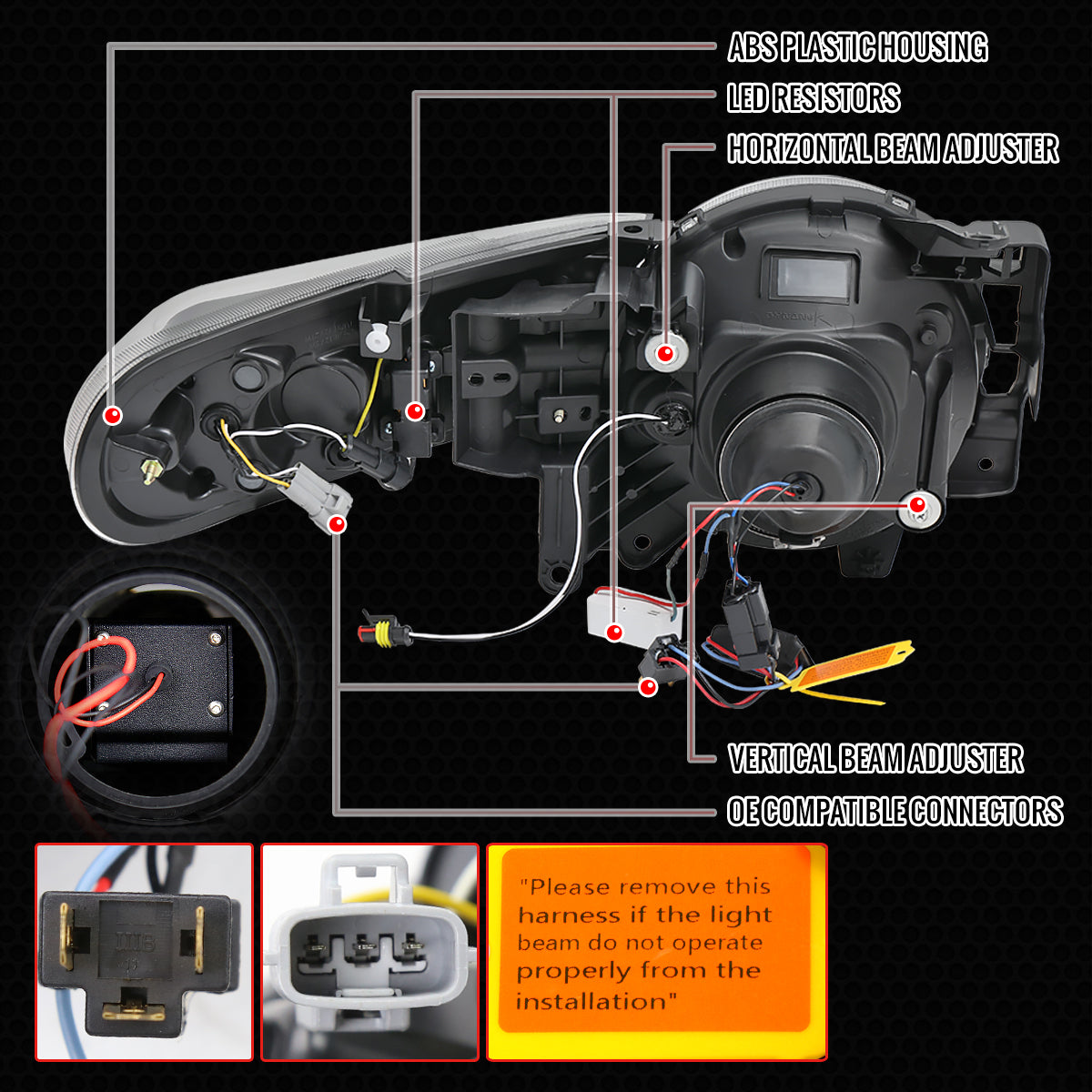 Spec-D 07-14 Toyota FJ Cruiser Headlights Full LED Sequential Black