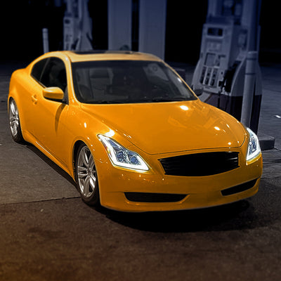 Spec-D 08-13 G37/14-15 Q60 2DR Headlights Sequential LED Clear