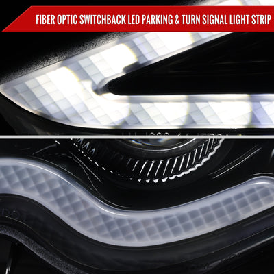 Spec-D 14-16 Lexus IS250 IS350 Projector Headlights Jet Black/Clear