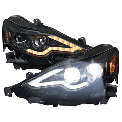 Spec-D 14-16 Lexus IS250 IS350 Project Headlights Matte Black