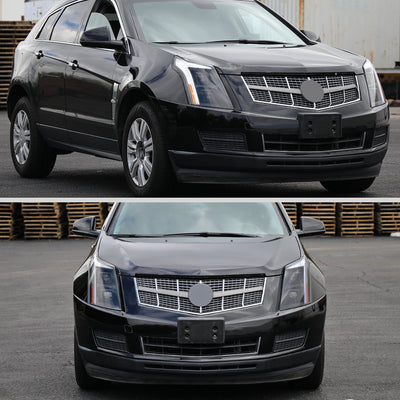 Spec-D 10-16 Cadillac SRX Projector Headlights Full SEQ LED DRL Black