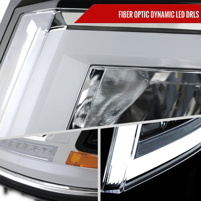 Spec-D 15-20 Chevy Tahoe Suburban Headlights Sequential Chrome/Clear