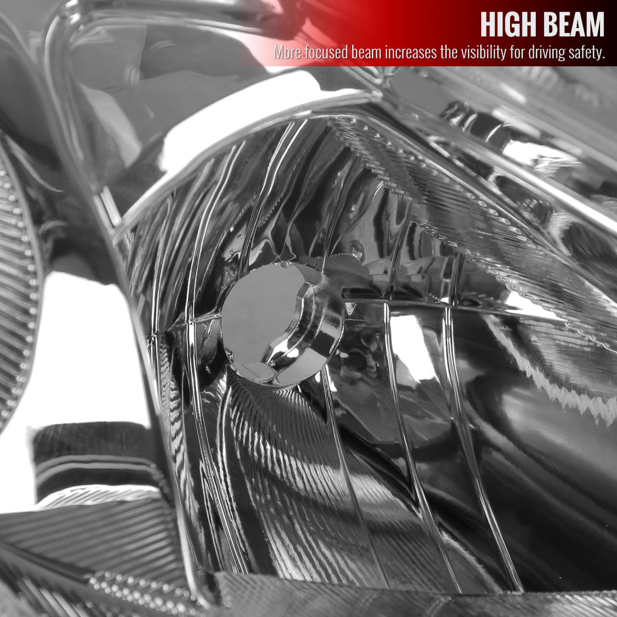 Spec-D 13-15 Nissan Altima Passenger Projector Chrome Replacement