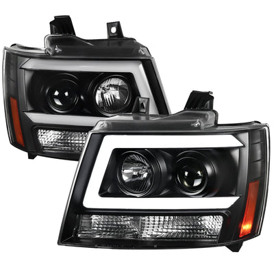 Spec-D 07-13 Avalanche 07-14 Tahoe Suburban Projector Headlights Black