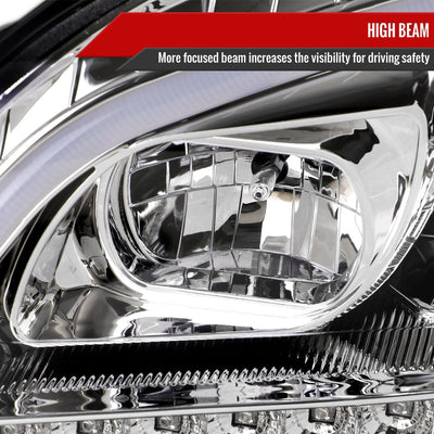 Spec-D 09-11 Benz W164 ML-Class Sequetial LED Headlights Chrome