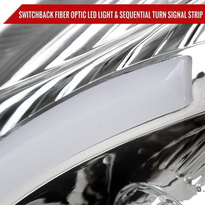 Spec-D 08-14 Cadillac CTS Sequential Projector Headlights Chrome