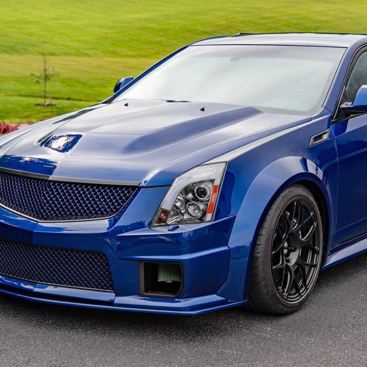 Spec-D 08-14 Cadillac CTS Sequential Projector Headlights Chrome