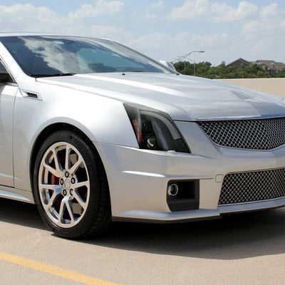 Spec-D 08-14 Cadillac CTS Sequential LED Headlights Black/Smoked