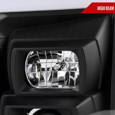 Spec-D 07-14 GMC Yukon Denali Headlights G2 Sequential Black/Clear