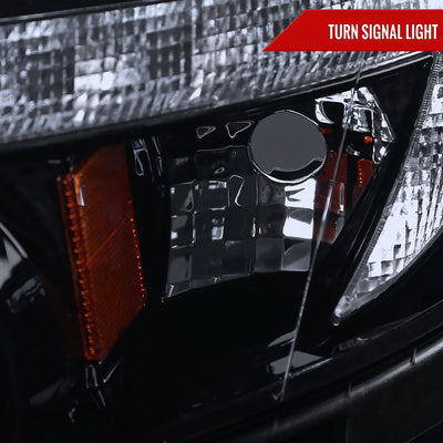 Spec-D 07-10 Ford Edge Halo Projector Headlights Strip GL Blk/ Smoked