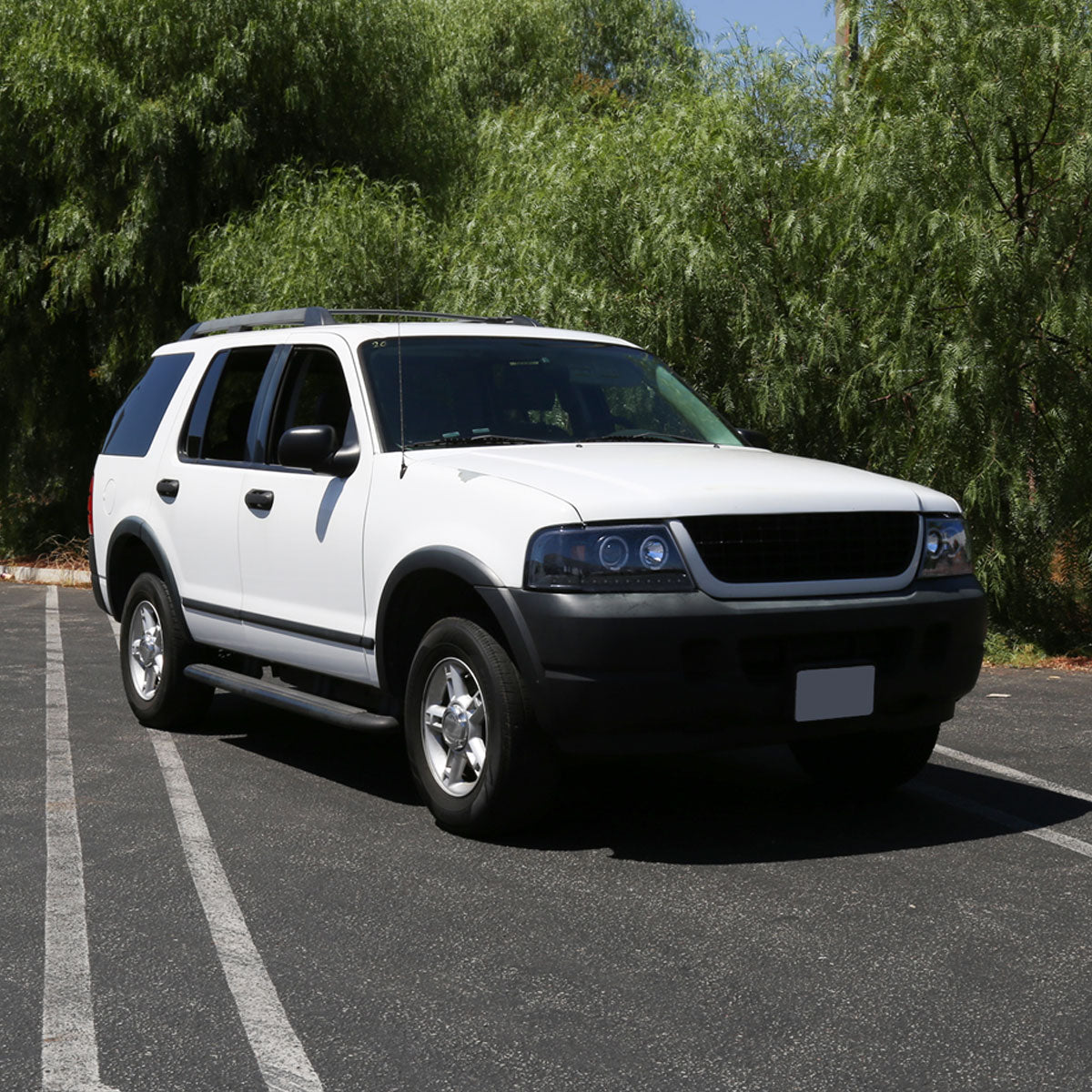 Spec-D 02-05 Ford Explorer Dual Halo Headlights Glassy Black/Smoked