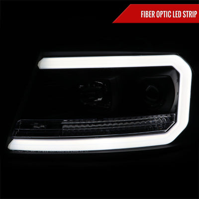 Spec-D 04-08 Ford F150/06-08 Lincoln Mark LT Headlights LED Bar Black