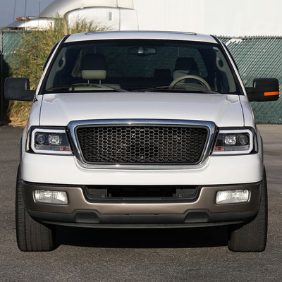 Spec-D 04-08 Ford F150/06-08 Lincoln Mark LT Headlights LED Bar Black