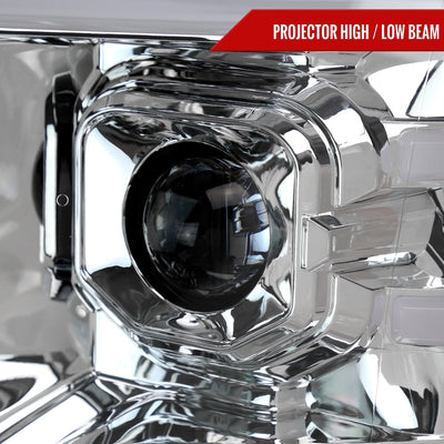 Spec-D 09-14 Ford F-150 Sequential LED Projector Headlights Chrome