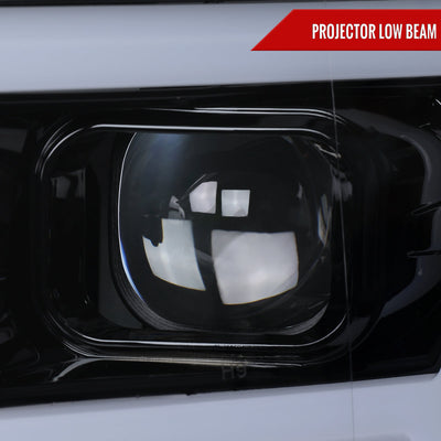 Spec-D 18-20 Ford F-150 Projector Headlights Chrome/Smoked.