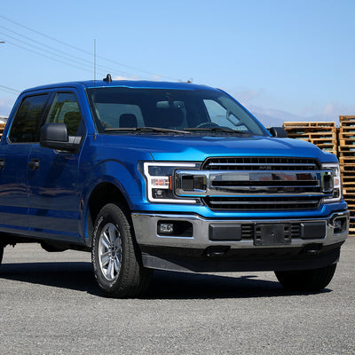 Spec-D 18-20 Ford F-150 LED Projector Headlights Black