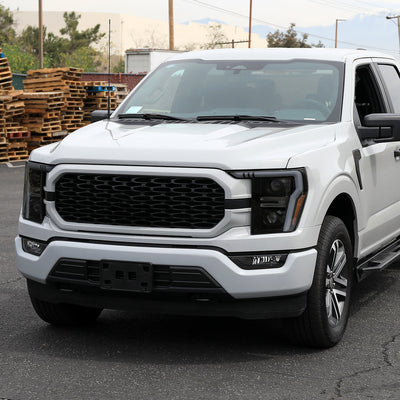 Spec-D 21-25 Ford F-150 Projector Headlights SEQ Bar Black/Smoked