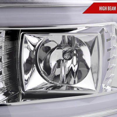 Spec-D 08-10 F250/F350/F450/F550 Sequential Headlights Chrome