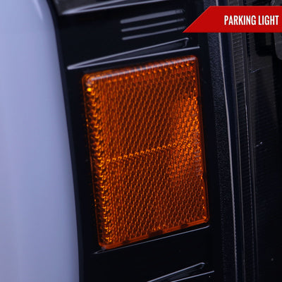 Spec-D 08-10 F250/F350/F450/F550 Sequential Headlights Black/Smoked