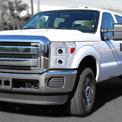 Spec-D 11-16 F250/F350/F450/F550 Headlights Sequential White/Clear