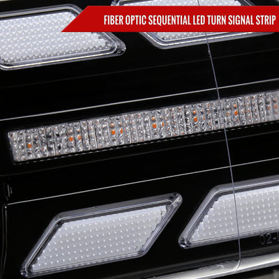 Spec-D 07-14 Toyota FJ Cruiser Headlights SEQ LED Bar Projector Black