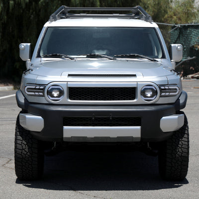 Spec-D 07-14 Toyota FJ Cruiser Headlights SEQ LED Bar Projector Black