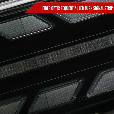 Spec-D 07-14 FJ Cruiser Headlights Sequential LED Black/Smoked Lens