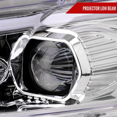 Spec-D 13-16 Ford Fusion Switchback SEQ Projector Headlights Chrome