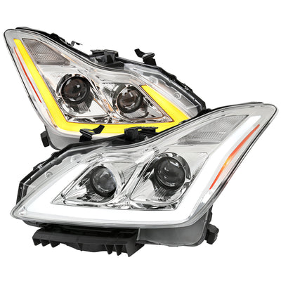 Spec-D 08-13 G37/14-15 Q60 2DR Sequential Headlights Chrome
