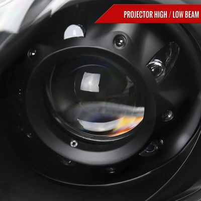 Spec-D 08-13 G37 14-15 Q60 2DR Headlights OEM Style Black/Clear