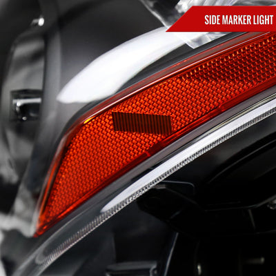 Spec-D 08-13 G37 14-15 Q60 2DR Headlights OEM Style Black/Clear
