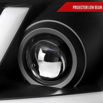 Spec-D 05-10 Pontiac G6 Headlights Sequential LED Bar Projector Black