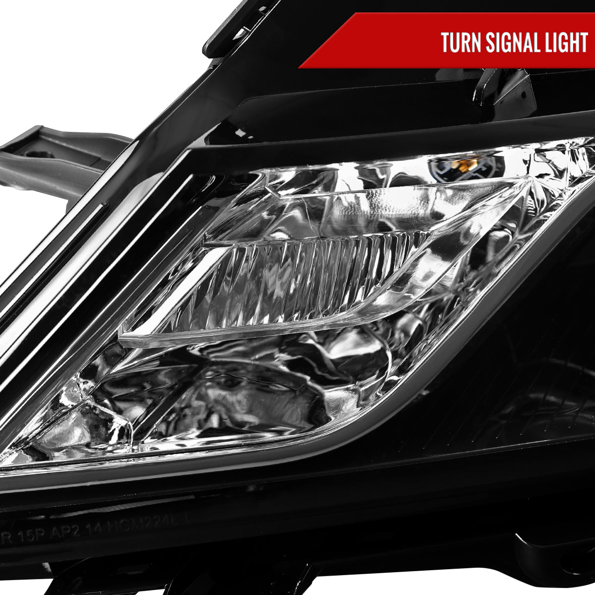 Spec-D 14-20 Chevy Impala OEM Style Projector Headlights Jet Black