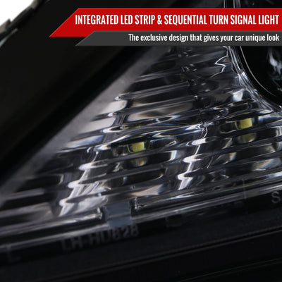 Spec-D 06-10 Lexus IS250/IS350 Headlights SEQ Turn Signals Black