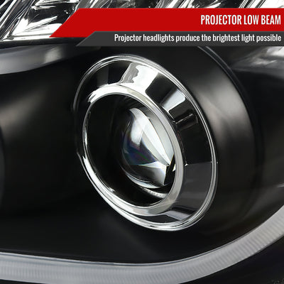 Spec-D 08-12 Chevy Malibu Headlights Dual Halo Projector Black.