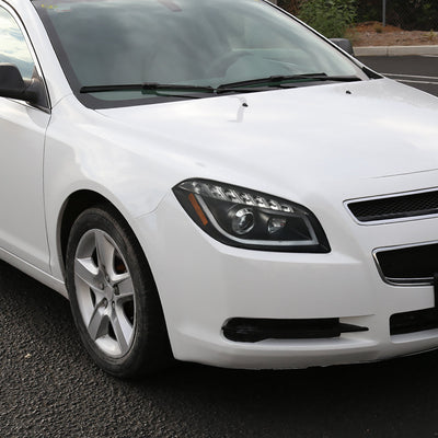 Spec-D 08-12 Chevy Malibu Headlights Dual Halo Projector Black.