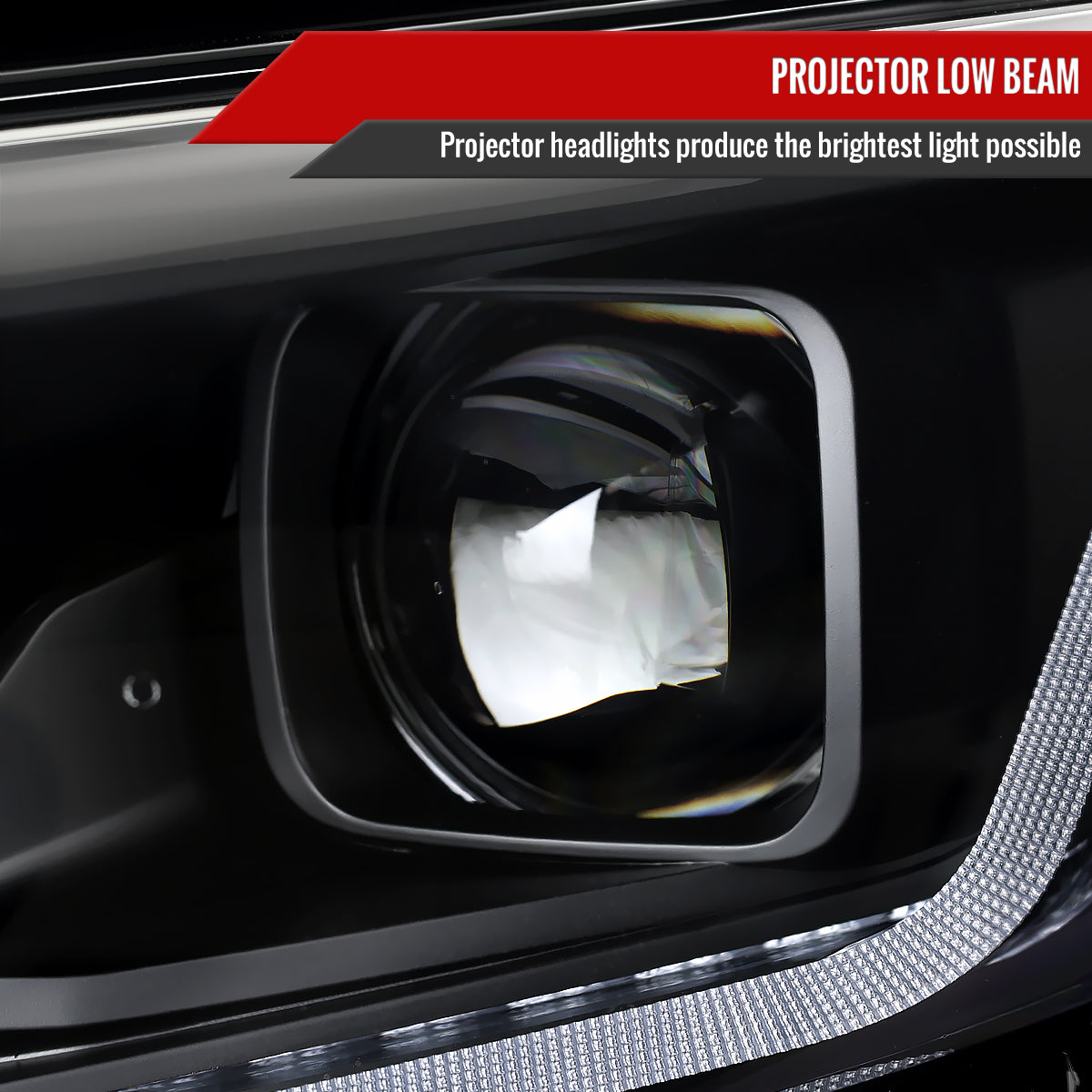 Spec-D 19-24 Chevy Malibu SEQ LED Projector Headlights Black Smoked