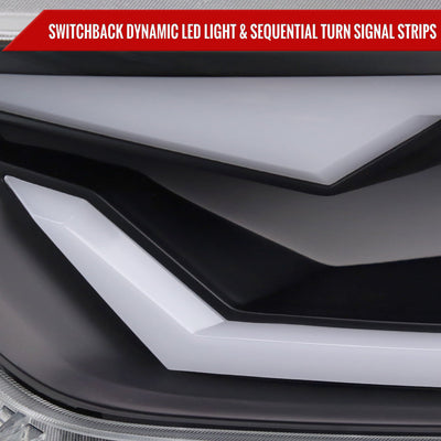 Spec-D 15-17 Mustang/18-20 Shelby Headlights Xenon Sequential Black