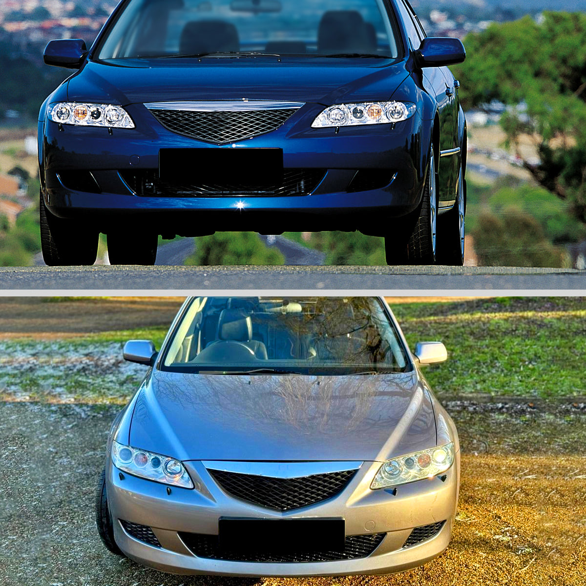 Spec-D 03-05 Mazda 6 OE Style Projector Headlights Chrome