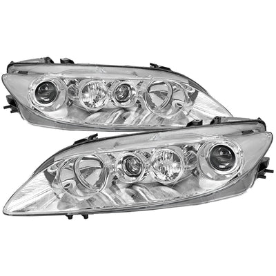 Spec-D 03-05 Mazda 6 OE Style Projector Headlights Chrome